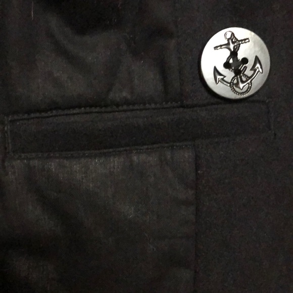 GAP boys EUC Quilted, warm deep navy blue pea coat - Picture 9 of 12